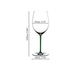 Riedel Fatto A Mano Cabernet/Merlot Wine Glass Green 4900/0G