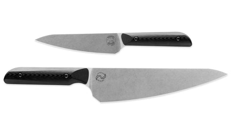White River Liong Mah 2 Knife Chef Set Black G10 CPM Magnacut Steel Blade NEW