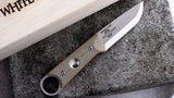 White River Firecraft PKO, O.D. Canvas Micarta/Orange G10 Liner NEW