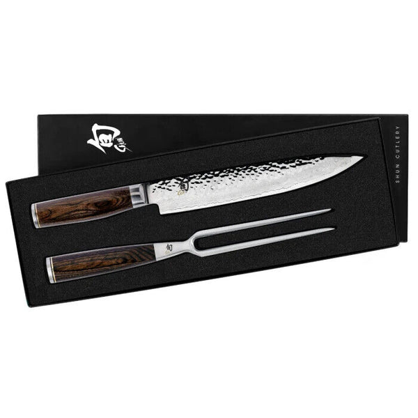 Shun Premier 2 Piece Carving Knife Set TDMS0200 NEW