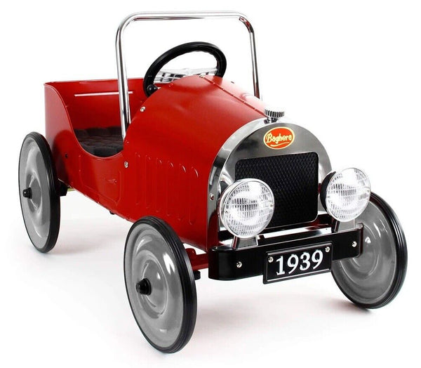Baghera 1938 Classic Kids Pedal Car Ride On Red 3+Years NEW