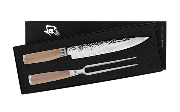 Shun Premier Blonde 2 Pc Carving Set TDMS0200W Brand NEW Auth Dealer