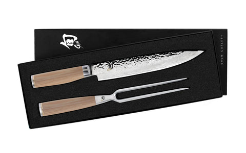 Shun Premier Blonde 2 Pc Carving Set TDMS0200W Brand NEW Auth Dealer