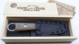 White River Firecraft PKO, O.D. Canvas Micarta/Orange G10 Liner NEW