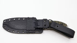 White River GTI 4.5 Black & O.D Linen Micarta Stonewashed Blade Survival Knife