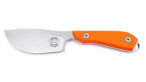 White River Model 1 Skinner  Orange Textured G10  NEW
