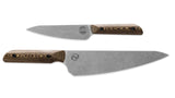 White River Liong Mah 2 Knife Chef Set Black Richlite Magnacut Steel Blade