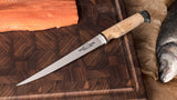 White River 8.5" Traditional Fillet Knife w/Cork Handle 440C Steel Blade NEW