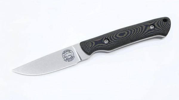 White River Small Game Black & O.D. Linen Micarta Knife Magnacut Steel NEW