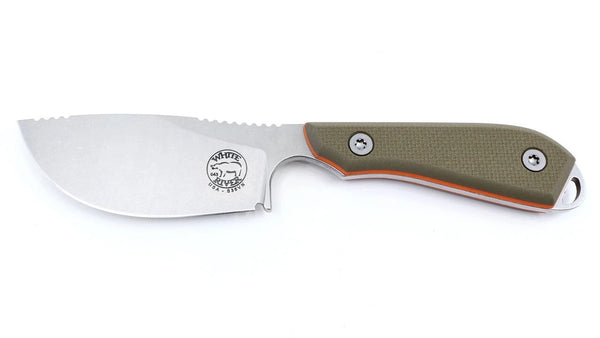 White River Model 1 Skinner  Green / Orange Textured G10  NEW