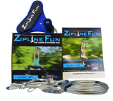Adventure Parks Total Z90 Zipline Fun 90' Trolley & Cable Kit with Seat & Brake