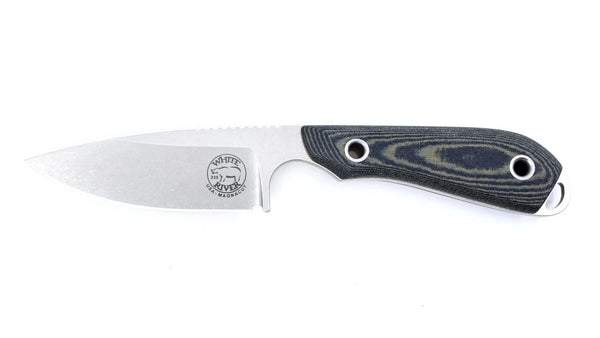 White River M1 Caper Knife Black /O.D Linen Micarta Magnacut Steel NEW