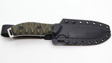 White River GTI 4.5 Black & O.D Linen Micarta Stonewashed Blade Survival Knife