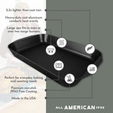 All American 1930 Roast & Bake Pan with professional-grade aluminum New