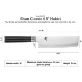 Shun Classic 6.5" Nakiri Knife DM0728 Brand NEW in Box