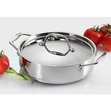 Tramontina Gourmet 3 Qt Tri-Ply Clad Stainless Steel Covered Braiser