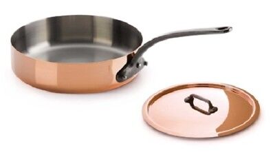 Mauviel M’Heritage M’150b 3.2 Qt Saute Pan & Lid with Bronze Handle 6723.25