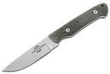 White River Small Game Black & O.D. Linen Micarta Hunting Knife CPM S35VN Blade
