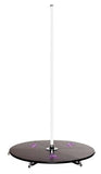 XPole X-STAGE Lite 45mm Spinning Static Dance Exercise X Pole Podium Set PCWhite