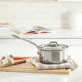 Mauviel M'cook 1.9 Qt. Stainless Steel Saucepan with Lid 5210.17