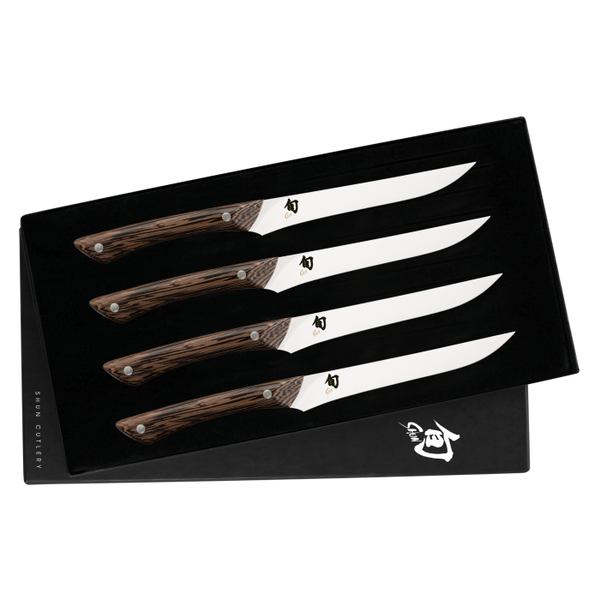 Shun Shima Natural 4 Piece Steak Set DMS0435