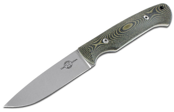 White River Hunter Black O.D Linen Micarta Hunting Knife CPM S35VN Steel Blade