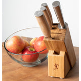 Shun Premier Blonde 5 Piece Starter Block Knife Set w/ Slimline Block TDMS0540W