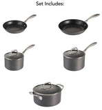 Tramontina Gourmet 8 Piece Hard Anodized Aluminum Cookware Set