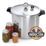 Presto 23-Qt Induction Pressure Canner Cooker 01784 w Stainless Steel-Clad Base