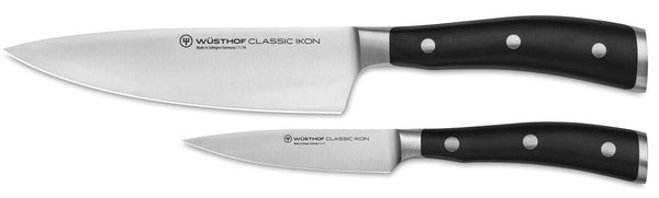 Wusthof Classic Ikon 3 1/2" Paring & 6" Cook’s 2 Piece Prep Knife Set 1120360210