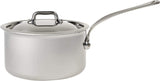 Mauviel M'cook 2.7 Qt. Stainless Steel Saucepan with Lid 5210.19