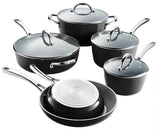 Tramontina Gourmet 10 Piece Cold-Forged Induction Ceramic Cookware Set Black