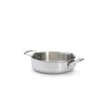De Buyer 9.5" Affinity Stainless Steel Sautepan with Lid 3741.24 NEW