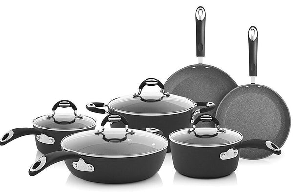 Bialetti Impact Nonstick Textured Surface 10 Piece Cookware Set 07559