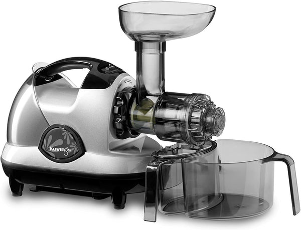 Kuvings 120V 170 W Low Speed Masticating Slow Juicer Silver Pearl NJE-3580U