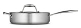 Tramontina Gourmet 3 Qt Tri-Ply Clad Stainless Steel Covered Deep Saute Pan