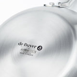 De Buyer 9.5" Alchimy 3-ply Stainless Steel Rounded Saute Pan 3603.24 NEW