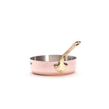 De Buyer 9.5" Inocuivre Service Copper Saute pan with Brass Handles 6448.24 NEW