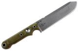 White River Firecraft FC7 O.D. Canvas Micarta Orange G10 Liner Survival Knife