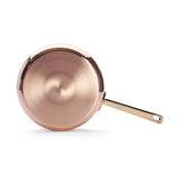 De Buyer 8" Inocuivre Se SERVICE Copper Saute pan with Brass Handles 6448.20 NEW