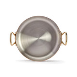 De Buyer 9.5" Inocuivre Service Copper Round Saute pan with Brass Handles NEW