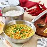 De Buyer 9.5" Alchimy 3-ply Stainless Steel Rounded Saute Pan 3603.24 NEW