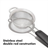OXO Good Grips 3 in./7.6 cm Stainless Steel Double Rod Mini Strainer