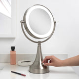 Zadro 11" Round LED Cordless Dual-Sided Mirror 10X/1X