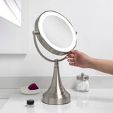 Zadro 11" Round LED Cordless Dual-Sided Mirror 10X/1X