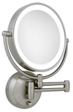 Zadro Cordless 10X/1X Magnification Dual LED Lighted Wall Mount Makeup Mirror