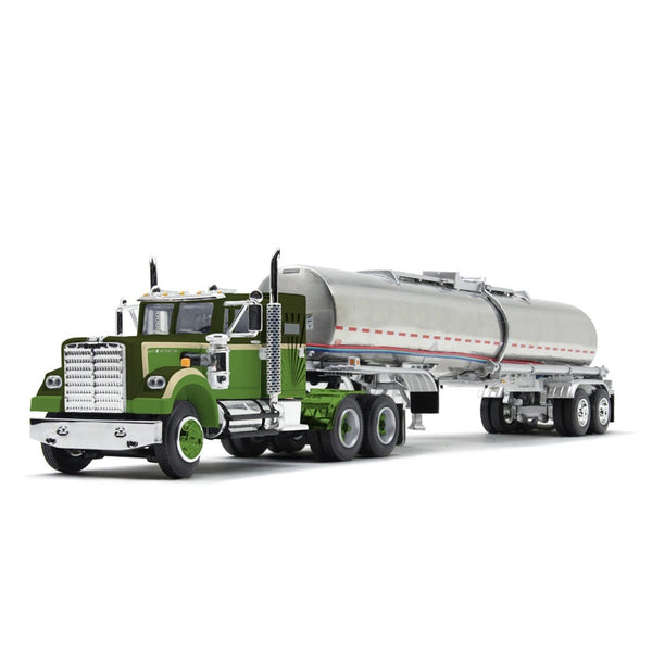 First Gear 1/64 White Western Star 4900 w/36" Sleeper&Brenner Chemical Trailer