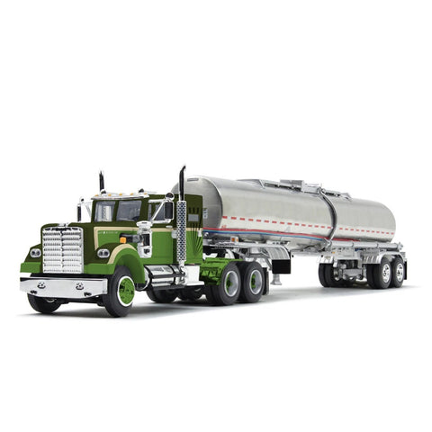 First Gear 1/64 White Western Star 4900 w/36" Sleeper&Brenner Chemical Trailer