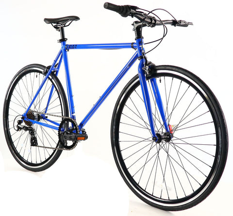 Golden Cycles Velo Revo Shift 7 Speed Bicycle Bike Blue 41 45 48 52 59 CM