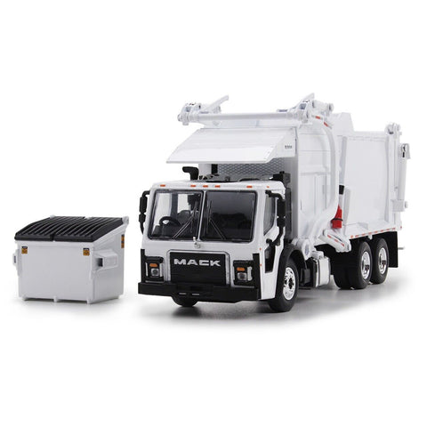 First Gear 1/64 Mack LR W McNeilus Meridian FL Refuse Truck & Trash Bin NEW